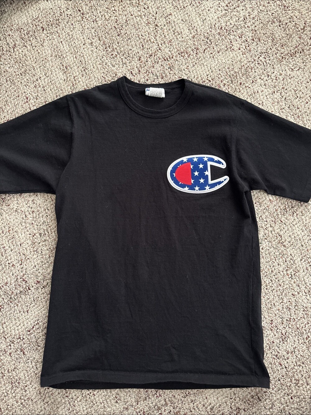 Champion LIFE Men's  Heritage Short Sleeve Black T-Shirt Size Medium